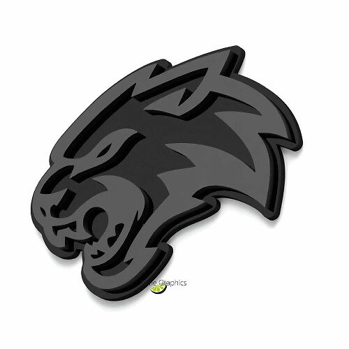 Distintivo 3D Personalizzato Distintivi parafango WildCat Emblema portellone Distintivo griglia anteriore per Dodge tipo Hellcat