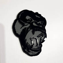 Distintivo 3D Auto Gorilla Arrabbiato per Parafango, Portellone o Griglia_2