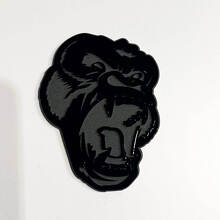 Distintivo 3D Auto Gorilla Arrabbiato per Parafango, Portellone o Griglia_4