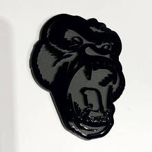 Distintivo 3D personalizzato Emblema dei distintivi della griglia anteriore del portellone posteriore del parafango Gorilla arrabbiato
 6