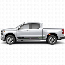 Strisce Viniliche Accentate Parallele per Porta e Minigonne per Chevrolet Silverado 1500 T1XX 2019-2026_4