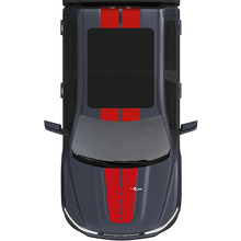 Kit di Adesivi in Vinile con Strisce Personalizzate Doppie per Cofano e Tetto per Dodge Ram 1500 REV_3