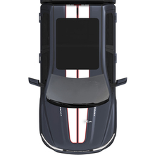 Cofano e tetto doppie strisce centrali per Dodge RAM 1500 REV decalcomanie in vinile adesivi grafica 3
 2