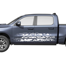 Kit di Adesivi Laterali in Vinile Stile Usurato per Dodge Ram 1500 REV_2