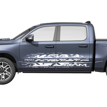 Splash Distressed porte laterali camion decalcomanie in vinile adesivi grafica per Dodge RAM 1500 REV
 2