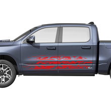 Kit di Adesivi Laterali in Vinile Stile Usurato per Dodge Ram 1500 REV_3