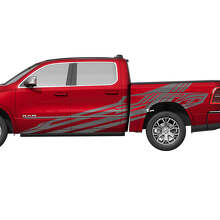 Adesivi in Vinile Grafici Geometrici per Porte Laterali Cassone per Dodge Ram 1500 Tungsten 2