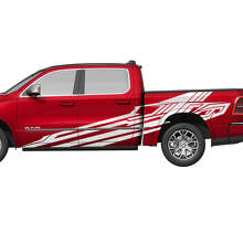 Adesivi in Vinile Grafici Geometrici per Porte Laterali Cassone per Dodge Ram 1500 Tungsten 3
