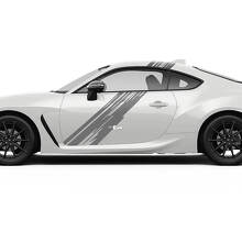 Adesivi per decalcomanie grafiche a strisce laterali per porte per Toyota JR86 Supra
 2