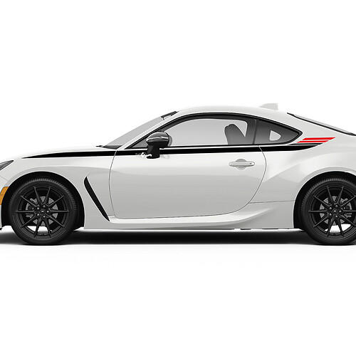 Adesivi per decalcomanie grafiche con strisce da corsa con accento laterale per Toyota JR86
