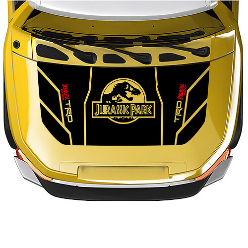 Adesivo decalcomania oscurante per cofano avvolgente Toyota FJ Cruiser Jurassic Park TRD Edition
