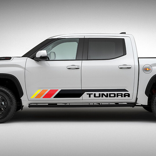 Toyota Tundra Rocker Panel Heritage Vintage Old Style Classic View Stripes Vinile adesivi decalcomania
