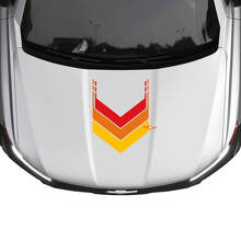 Kit di adesivi in vinile a strisce vintage per cofano laterale e portellone per Chevrolet Silverado_2