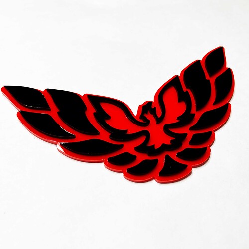Distintivo 3D Firebird Trans Am Pontiac - Emblema personalizzato del portellone posteriore o della griglia parafango

