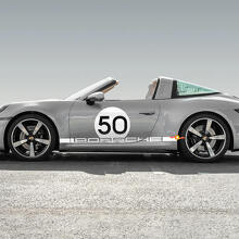 Kit Adesivi Vinyl Numero Laterale Stile Heritage per Porsche 911 Targa 4S_3