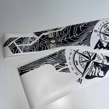 2x mappa topografica edizione da comodino adesivi in ​​vinile decalcomania per Hyundai Santa Cruz 2
 2