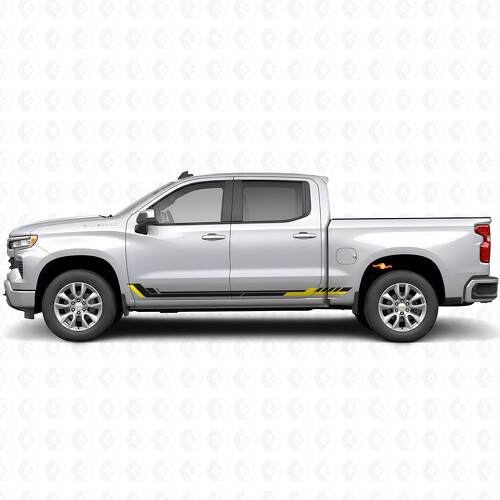 Strisce Viniliche Racing Line per Porta e Minigonne per Chevrolet Silverado 1500 T1XX 2019-2026_1