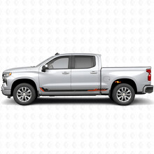 Strisce Viniliche Racing Line per Porta e Minigonne per Chevrolet Silverado 1500 T1XX 2019-2026_2
