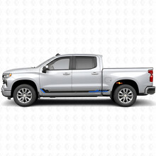 Strisce Viniliche Racing Line per Porta e Minigonne per Chevrolet Silverado 1500 T1XX 2019-2026_3