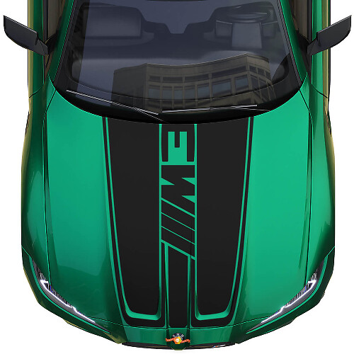 Cofano BMW M4 M3 G80 G82 G83 Adesivo in vinile con logo M Performance
