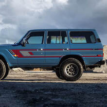 Porte laterali retrò per le decalcomanie in vinile per la Toyota Land Cruiser del 1988
 3