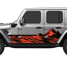 Kit di Adesivi in Vinile per Portiere Laterali Camo Mountains per Jeep Wrangler_2