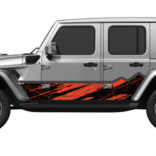 Montagne mimetiche Avvolgimento Lightning Porte laterali Adesivo in vinile Fit Jeep Wrangler
 2