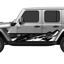 Montagne mimetiche Splash Wrap Adesivo in vinile per porte laterali adatto a Jeep Wrangler
 3