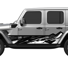 Montagne camote Porte laterali intagliate per decalcomania in vinile adattamento jeep wrangler
 3