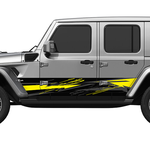 Porte laterali con involucro mimetico CASPILE ADETTRO DECALLA VINYL FIT JEEP WRANGLER 3
