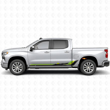 Strisce Adesive a Onde Retro per Portiere e Minigonne per Chevrolet Silverado 1500 T1XX 2019-2026_3