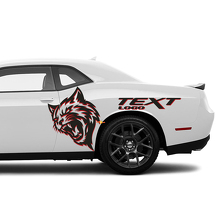 Kit di Adesivi Vinile Personalizzati Wildcat Testo Laterale per Dodge Challenger Charger_2