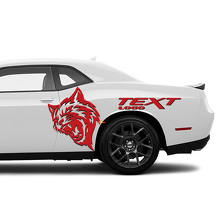 Kit di Adesivi Vinile Personalizzati Wildcat Testo Laterale per Dodge Challenger Charger_3