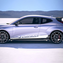 2x porta da bilanciere a strisce per bilanciere adesivi in ​​vinile decalcomania per Hyundai Veloster
 3