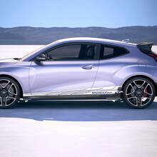 2x porte ali da corsa strisce in vinile adesive decalcomania per Hyundai Veloster
 2