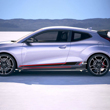 Strisce laterali adesivi in ​​vinile decalcomania per Hyundai Veloster
 3
