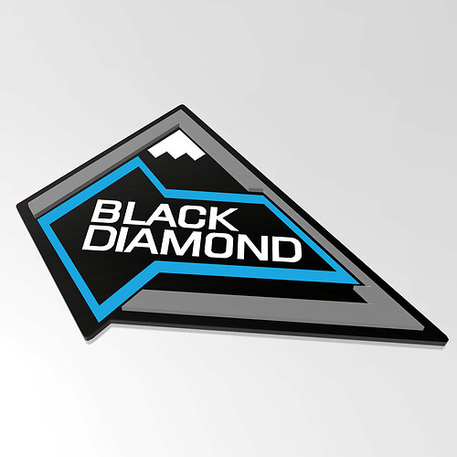 BRONCO BLACK Diamond Fender Badges Emblema del portellone del portellone 3D BADGE
