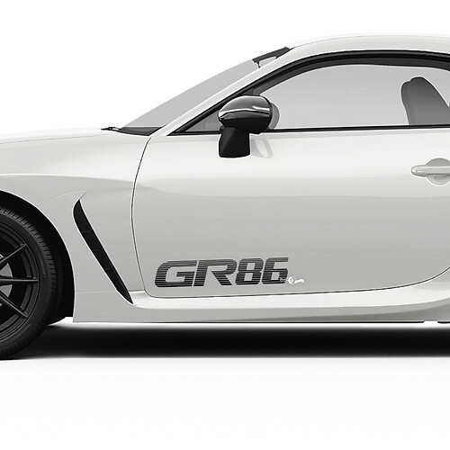 Adesivi per decalcomanie grafiche strobeti del lato porte per Toyota GR86
