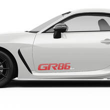 Adesivi per decalcomanie grafiche strobeti del lato porte per Toyota GR86
 3