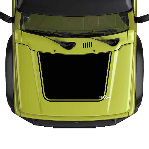 Adesivo Vinile Contorno Nero per Cofano Suzuki Jimny