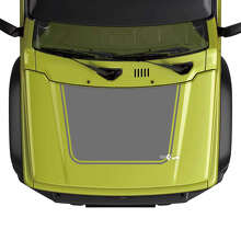 Adesivo Vinile Contorno Nero per Cofano Suzuki Jimny_2