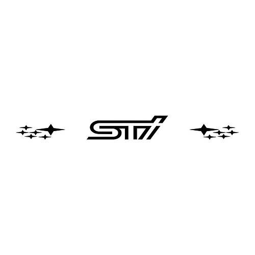Banner parabrezza Banner in vinile adesivo grafico Rally Fit Sotta STI
