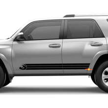 Adesivo in Vinile con Strisce Laterali a Onde Stile Vintage per Toyota 4Runner_2