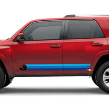 Adesivo a striscia laterale decalcomania retro vintage heritage Wave per pannello battitacco Toyota 4Runner 3