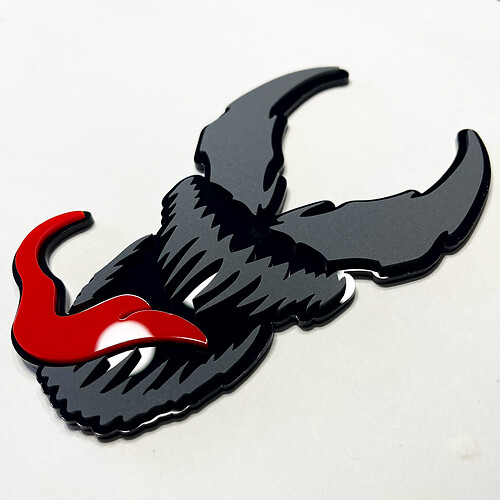 Badge 3d personalizzato Venom Fender tailgate taili anteriori della griglia emblema

