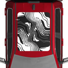 Adesivi in Vinile Mappa Topografica per Tetto Apribile Moonroof Dodge RAM 1500 Tungsten_3