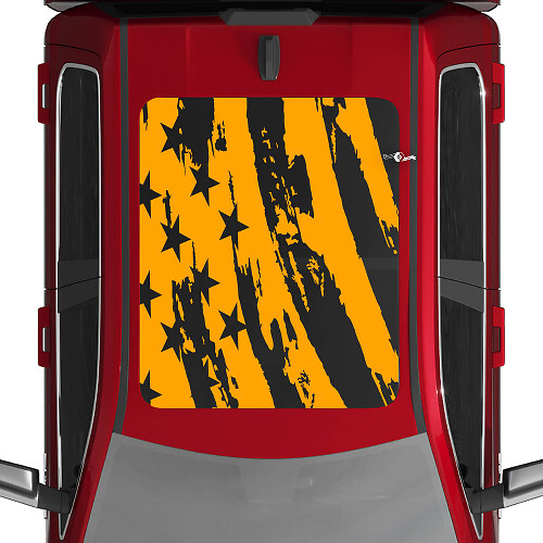USA American Flag Anganited Decals Decals Graphics per Dodge Ram 1500 Tungsten Panoramic Moonrof
