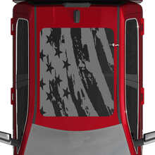 Adesivo in Vinile per Tetto con Bandiera USA Logora per Dodge RAM 1500 Tungsten_2