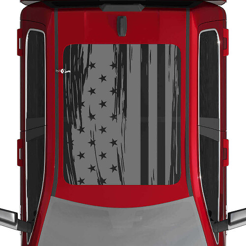 Adesivo in Vinile con Bandiera Americana Usurata per Tetto Dodge RAM 1500 Tungsten