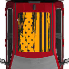 USA Bandiera Americana Decalcomanie Adesive in Vinile Effetto Usurato per Tetto 2 pezzi per Dodge RAM 1500 TUNGSTENO 2